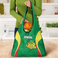 Custom Senegal Basketball Grocery Bag Go Champions Lions - Wonder Print Shop
