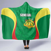 Custom Senegal Basketball Hooded Blanket Go Champions Lions - Wonder Print Shop