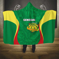 Custom Senegal Basketball Hooded Blanket Go Champions Lions - Wonder Print Shop
