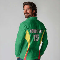 Custom Senegal Basketball Long Sleeve Polo Shirt Go Champions Lions - Wonder Print Shop