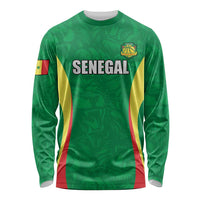 Custom Senegal Basketball Long Sleeve Shirt Go Champions Lions - Wonder Print Shop