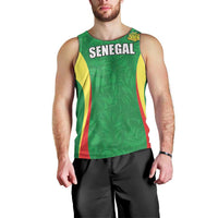 Custom Senegal Basketball Men Tank Top Go Champions Lions - Wonder Print Shop