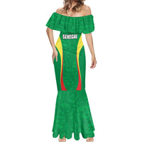 Custom Senegal Basketball Mermaid Dress Go Champions Lions - Wonder Print Shop