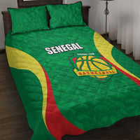 Custom Senegal Basketball Quilt Bed Set Go Champions Lions - Wonder Print Shop