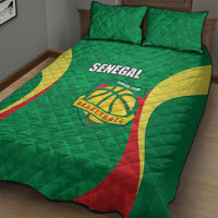Custom Senegal Basketball Quilt Bed Set Go Champions Lions - Wonder Print Shop