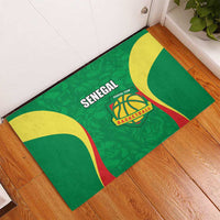Custom Senegal Basketball Rubber Doormat Go Champions Lions - Wonder Print Shop