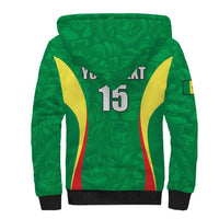 Custom Senegal Basketball Sherpa Hoodie Go Champions Lions - Wonder Print Shop