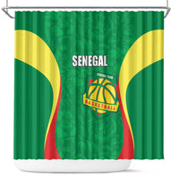 Custom Senegal Basketball Shower Curtain Go Champions Lions - Wonder Print Shop
