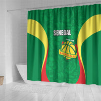 Custom Senegal Basketball Shower Curtain Go Champions Lions - Wonder Print Shop