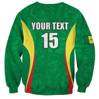 Custom Senegal Basketball Sweatshirt Go Champions Lions - Wonder Print Shop
