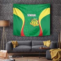Custom Senegal Basketball Tapestry Go Champions Lions - Wonder Print Shop