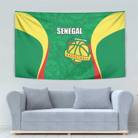Custom Senegal Basketball Tapestry Go Champions Lions - Wonder Print Shop