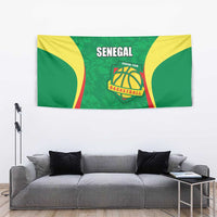 Custom Senegal Basketball Tapestry Go Champions Lions - Wonder Print Shop