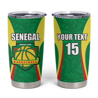 Custom Senegal Basketball Tumbler Cup Go Champions Lions - Wonder Print Shop