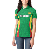 Custom Senegal Basketball Women Polo Shirt Go Champions Lions - Wonder Print Shop