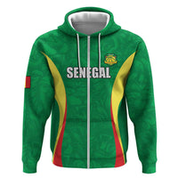 Custom Senegal Basketball Zip Hoodie Go Champions Lions - Wonder Print Shop