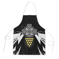 Cornwall Celtic Cross Apron Coat Of Arms With Celtic Pattern - Wonder Print Shop