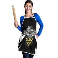 Cornwall Celtic Cross Apron Coat Of Arms With Celtic Pattern - Wonder Print Shop