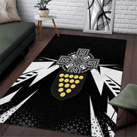 Cornwall Celtic Cross Area Rug Coat Of Arms With Celtic Pattern - Wonder Print Shop