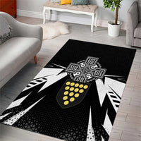 Cornwall Celtic Cross Area Rug Coat Of Arms With Celtic Pattern - Wonder Print Shop