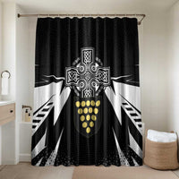 Cornwall Celtic Cross Bathroom Set Coat Of Arms With Celtic Pattern - Wonder Print Shop