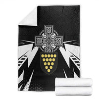 Cornwall Celtic Cross Blanket Coat Of Arms With Celtic Pattern - Wonder Print Shop