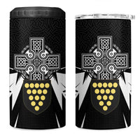 Cornwall Celtic Cross 4 in 1 Can Cooler Tumbler Coat Of Arms With Celtic Pattern - Wonder Print Shop