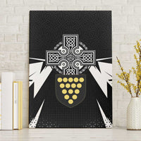 Cornwall Celtic Cross Canvas Wall Art Coat Of Arms With Celtic Pattern - Wonder Print Shop
