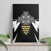 Cornwall Celtic Cross Canvas Wall Art Coat Of Arms With Celtic Pattern - Wonder Print Shop