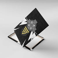 Cornwall Celtic Cross Canvas Wall Art Coat Of Arms With Celtic Pattern - Wonder Print Shop