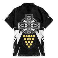 Cornwall Celtic Cross Family Matching Mermaid Dress and Hawaiian Shirt Coat Of Arms With Celtic Pattern - Wonder Print Shop