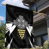 Cornwall Celtic Cross Garden Flag Coat Of Arms With Celtic Pattern - Wonder Print Shop