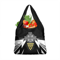 Cornwall Celtic Cross Grocery Bag Coat Of Arms With Celtic Pattern - Wonder Print Shop