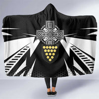 Cornwall Celtic Cross Hooded Blanket Coat Of Arms With Celtic Pattern - Wonder Print Shop
