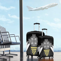 Cornwall Celtic Cross Luggage Cover Coat Of Arms With Celtic Pattern - Wonder Print Shop