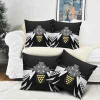 Cornwall Celtic Cross Pillow Cover Coat Of Arms With Celtic Pattern - Wonder Print Shop