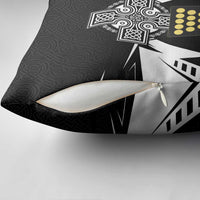 Cornwall Celtic Cross Pillow Cover Coat Of Arms With Celtic Pattern - Wonder Print Shop