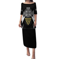 Cornwall Celtic Cross Puletasi Coat Of Arms With Celtic Pattern - Wonder Print Shop