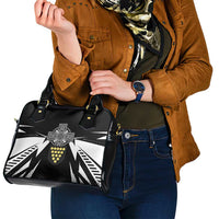 Cornwall Celtic Cross Shoulder Handbag Coat Of Arms With Celtic Pattern - Wonder Print Shop