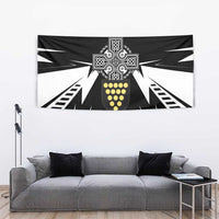 Cornwall Celtic Cross Tapestry Coat Of Arms With Celtic Pattern - Wonder Print Shop