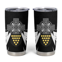 Cornwall Celtic Cross Tumbler Cup Coat Of Arms With Celtic Pattern - Wonder Print Shop