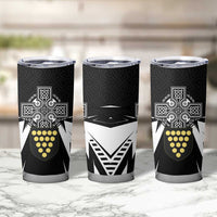 Cornwall Celtic Cross Tumbler Cup Coat Of Arms With Celtic Pattern - Wonder Print Shop