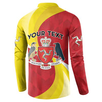 Personalized Isle of Man Button Sweatshirt Triskele Ny Tree Cassyn - Wonder Print Shop