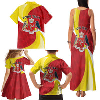 Personalized Isle of Man Family Matching Tank Maxi Dress and Hawaiian Shirt Triskele Ny Tree Cassyn - Wonder Print Shop