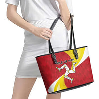 Isle of Man Leather Tote Bag Triskele Ny Tree Cassyn - Wonder Print Shop