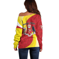 Personalized Isle of Man Off Shoulder Sweater Triskele Ny Tree Cassyn - Wonder Print Shop