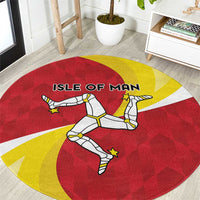 Isle of Man Round Carpet Triskele Ny Tree Cassyn - Wonder Print Shop