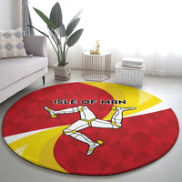 Isle of Man Round Carpet Triskele Ny Tree Cassyn - Wonder Print Shop