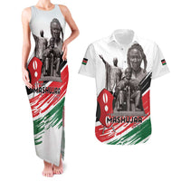 Kenya Mashujaa Day Couples Matching Tank Maxi Dress and Hawaiian Shirt Kenyan Heroes - Wonder Print Shop