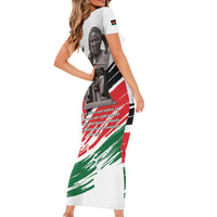 Kenya Mashujaa Day Family Matching Short Sleeve Bodycon Dress and Hawaiian Shirt Kenyan Heroes - Wonder Print Shop